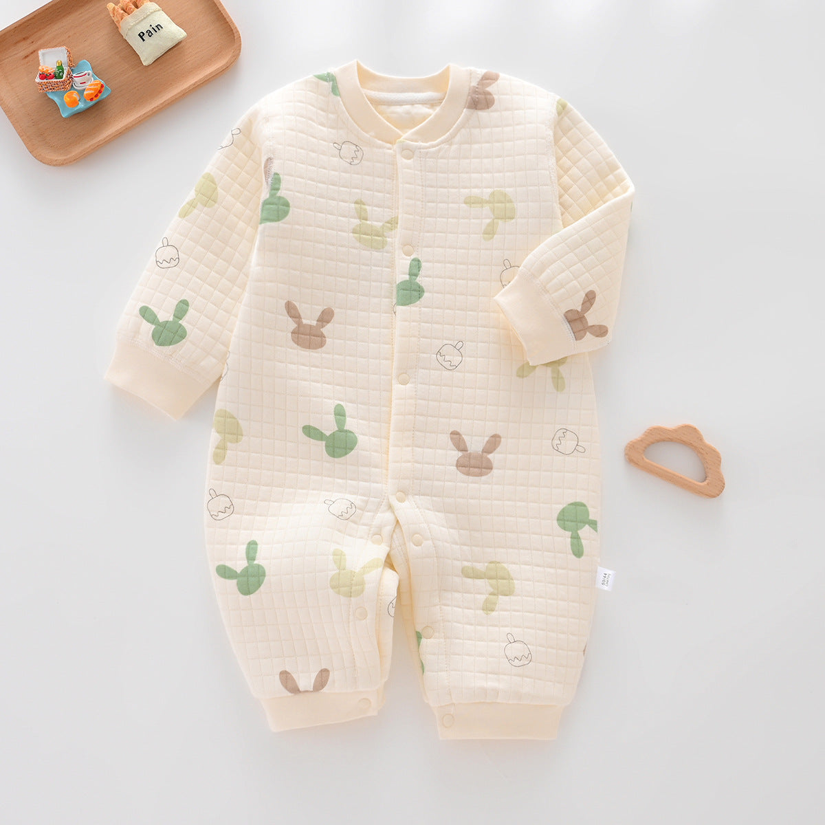 Siro Spinning Baby Cotton-padded Jumpsuit Pure Cotton Warm