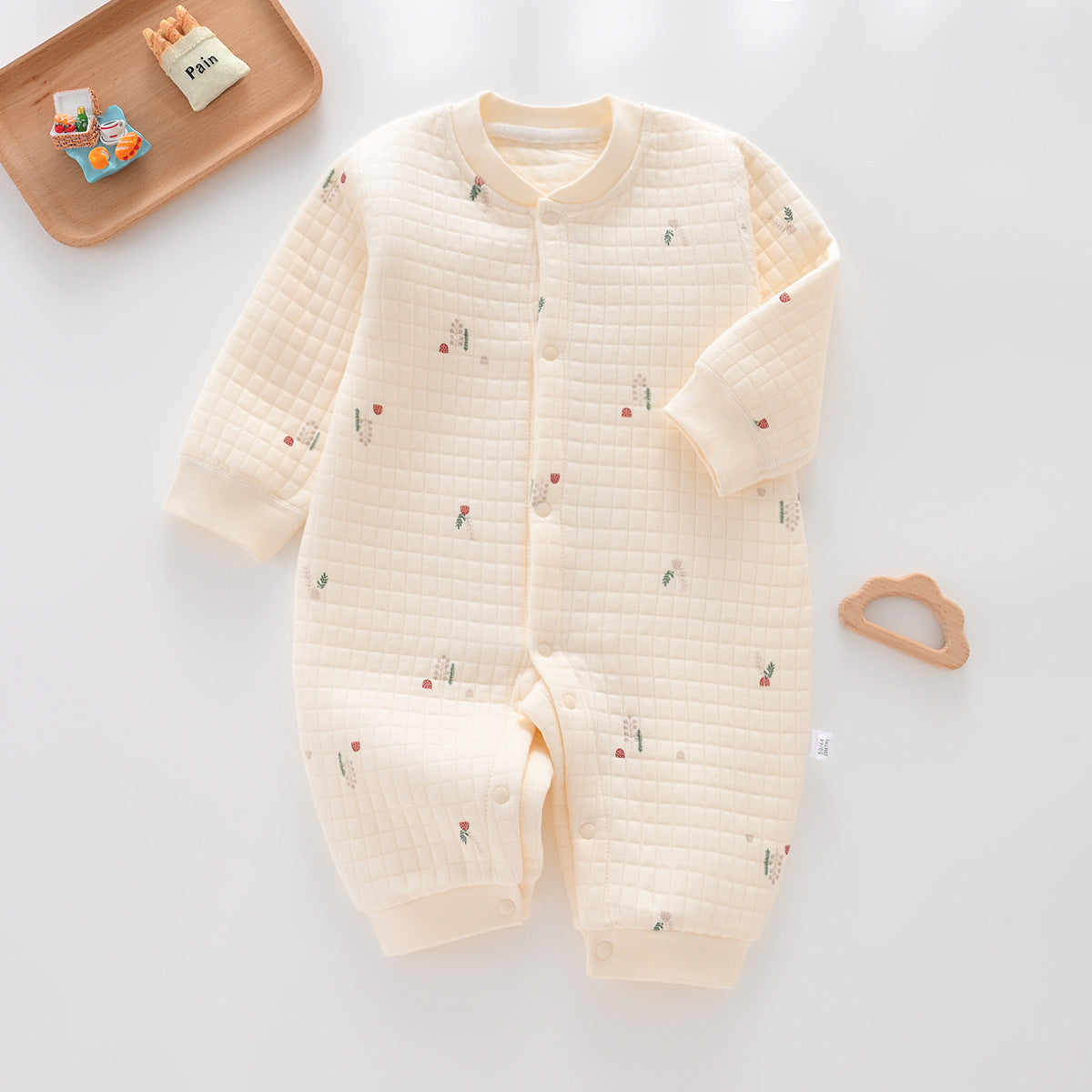 Siro Spinning Baby Cotton-padded Jumpsuit Pure Cotton Warm