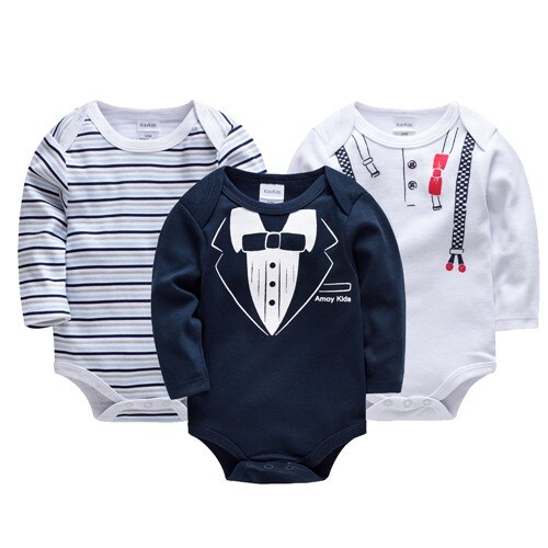 Baby Boy Long Sleeve Cotton Jumpsuit
