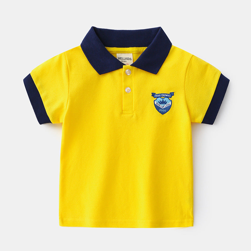 Cotton Summer Cartoon Boys Short shirt Top Baby