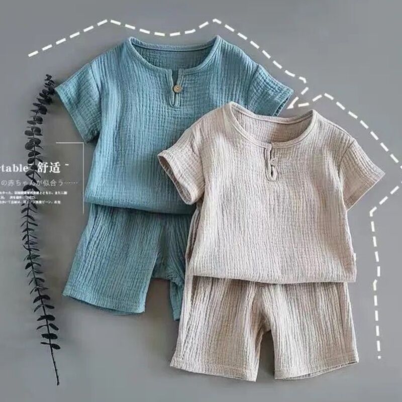 Girl Short-sleeved Summer Suit