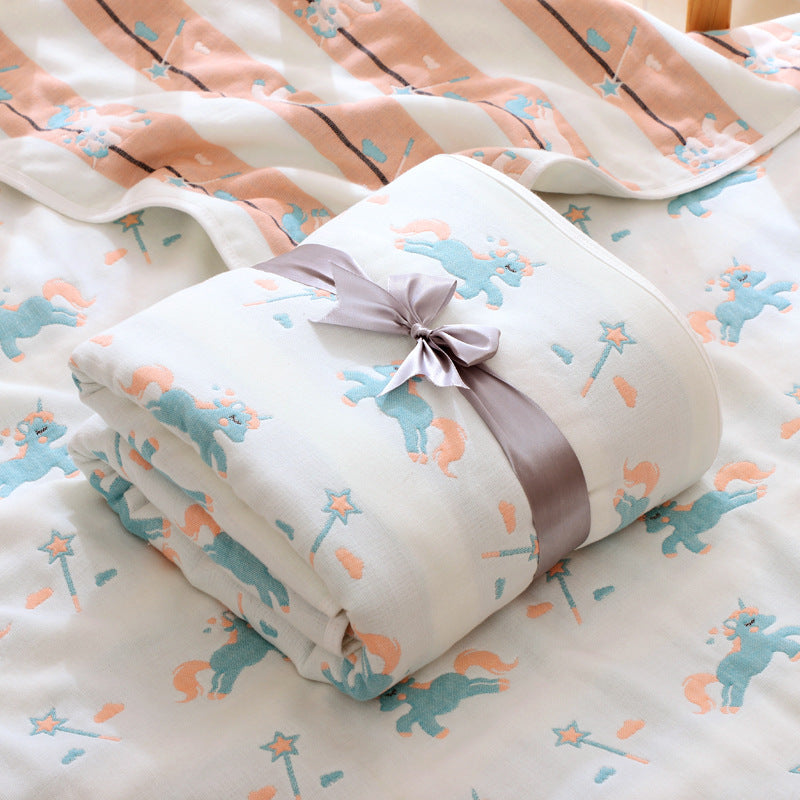 Pure Cotton Absorbent Baby Quilt Bath towel