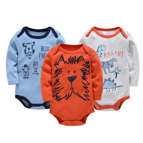 Baby Boy Long Sleeve Cotton Jumpsuit