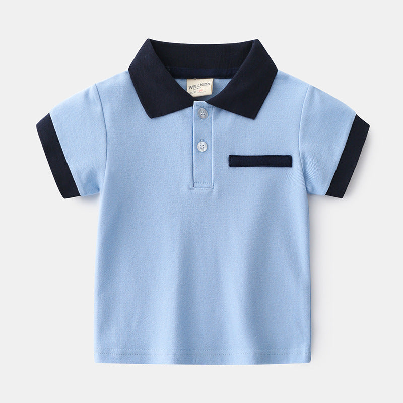Cotton Summer Cartoon Boys Short shirt Top Baby