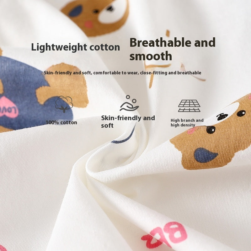 Newborn Summer Cotton Clothes Thin Baby Jumpsuit