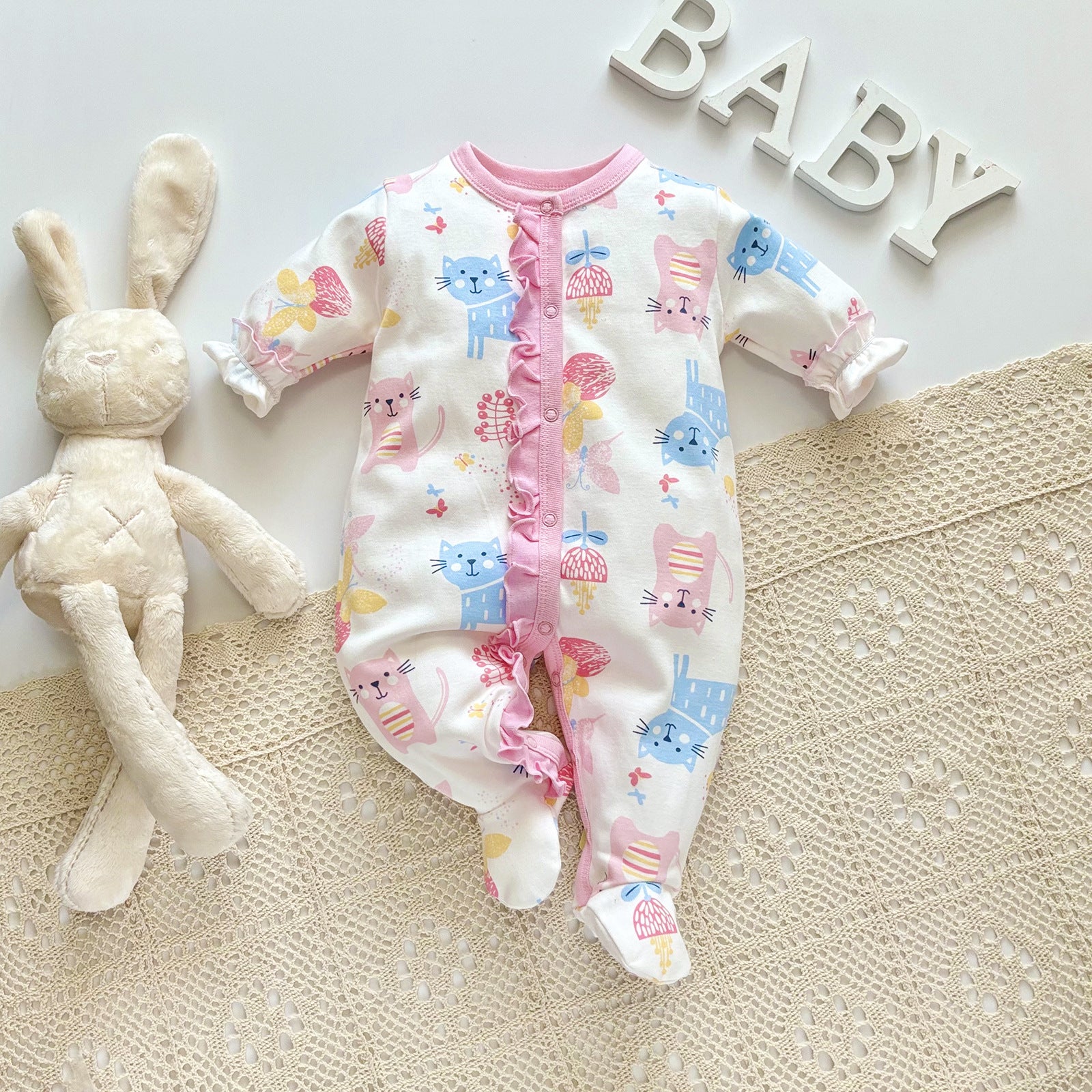 Baby Rompers Long Sleeve Cotton Jumpsuit